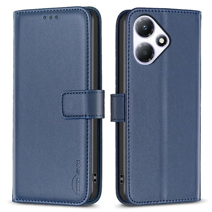 BINFEN COLOR BF17 For Transsion Infinix Hot 30 Play NFC 4G Cell Phone Cases Leather Stand Anti-drop Cover