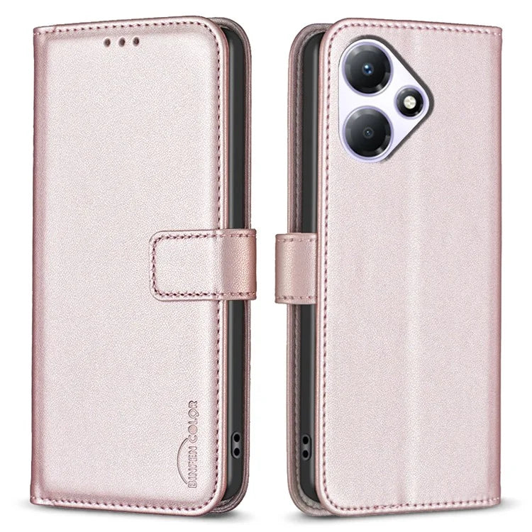 BINFEN COLOR BF17 For Transsion Infinix Hot 30 Play NFC 4G Cell Phone Cases Leather Stand Anti-drop Cover