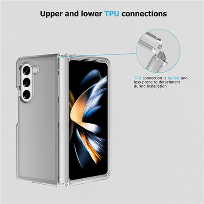 For Samsung Galaxy Z Fold5 5G Case PC+TPU Clear Folding Phone Cover