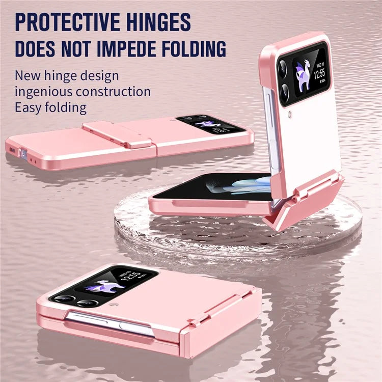 For Samsung Galaxy Z Flip3 5G / Z Flip4 5G Case Hinge Protection Hard PC Folding Phone Cover