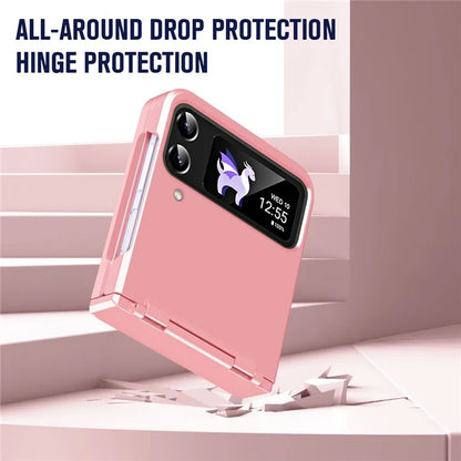 For Samsung Galaxy Z Flip3 5G / Z Flip4 5G Case Hinge Protection Hard PC Folding Phone Cover