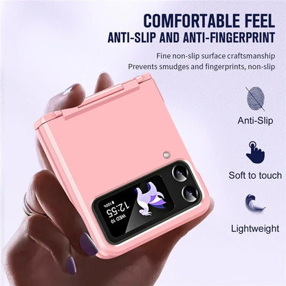 For Samsung Galaxy Z Flip3 5G / Z Flip4 5G Case Hinge Protection Hard PC Folding Phone Cover