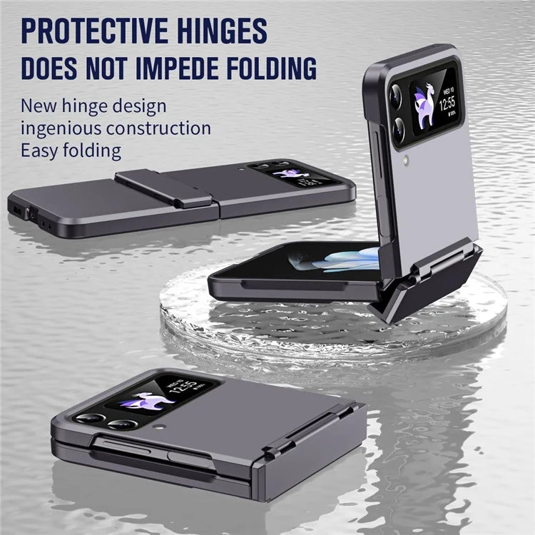 For Samsung Galaxy Z Flip3 5G / Z Flip4 5G Case Hinge Protection Hard PC Folding Phone Cover