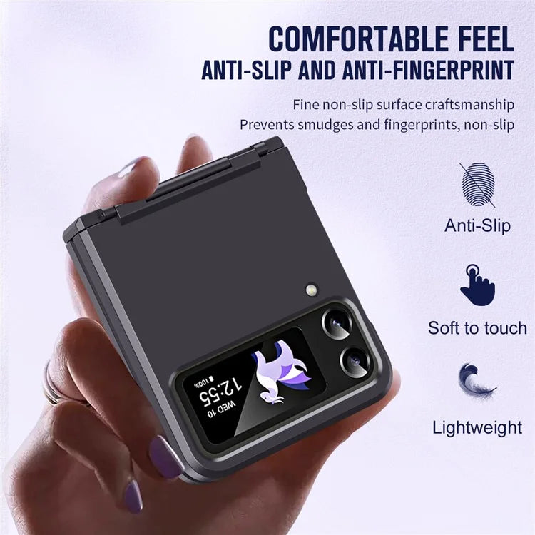 For Samsung Galaxy Z Flip3 5G / Z Flip4 5G Case Hinge Protection Hard PC Folding Phone Cover