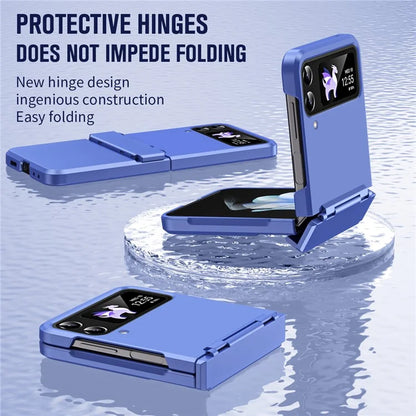For Samsung Galaxy Z Flip3 5G / Z Flip4 5G Case Hinge Protection Hard PC Folding Phone Cover
