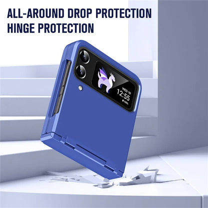 For Samsung Galaxy Z Flip3 5G / Z Flip4 5G Case Hinge Protection Hard PC Folding Phone Cover