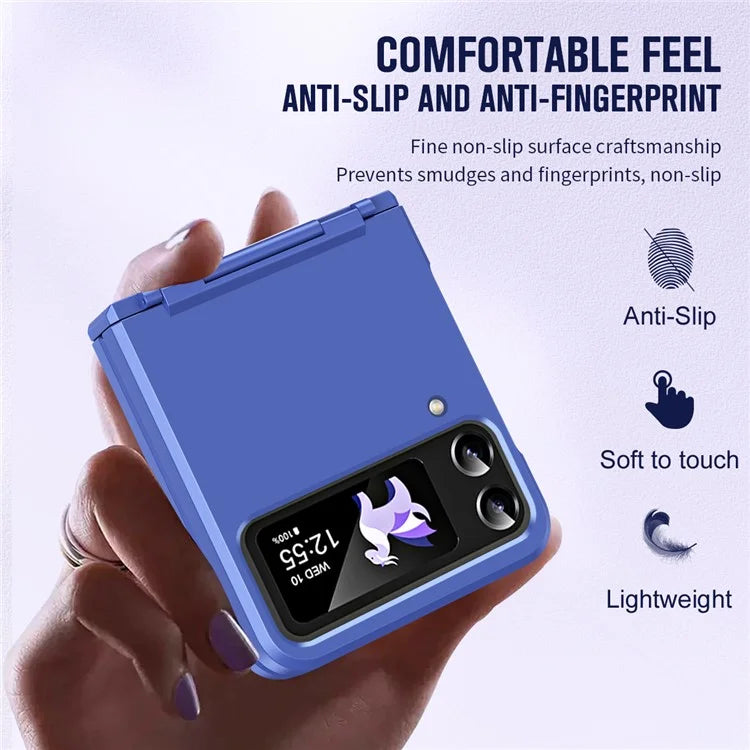 For Samsung Galaxy Z Flip3 5G / Z Flip4 5G Case Hinge Protection Hard PC Folding Phone Cover