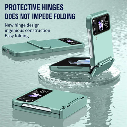 For Samsung Galaxy Z Flip3 5G / Z Flip4 5G Case Hinge Protection Hard PC Folding Phone Cover