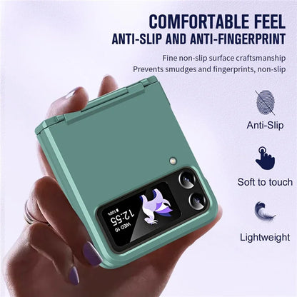 For Samsung Galaxy Z Flip3 5G / Z Flip4 5G Case Hinge Protection Hard PC Folding Phone Cover
