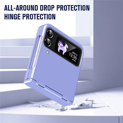 For Samsung Galaxy Z Flip3 5G / Z Flip4 5G Case Hinge Protection Hard PC Folding Phone Cover
