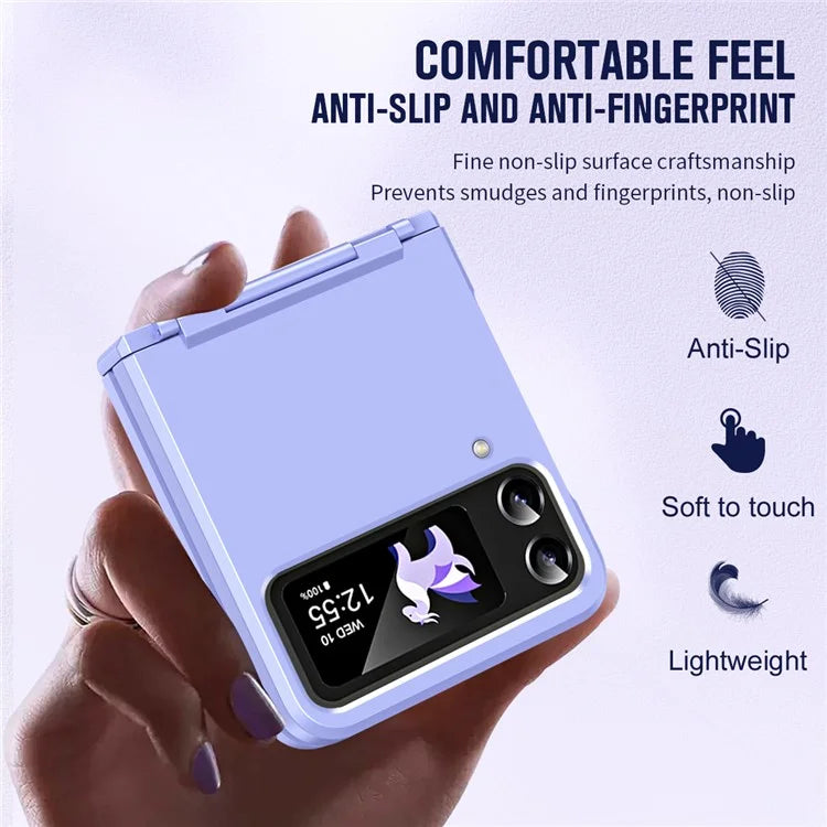 For Samsung Galaxy Z Flip3 5G / Z Flip4 5G Case Hinge Protection Hard PC Folding Phone Cover