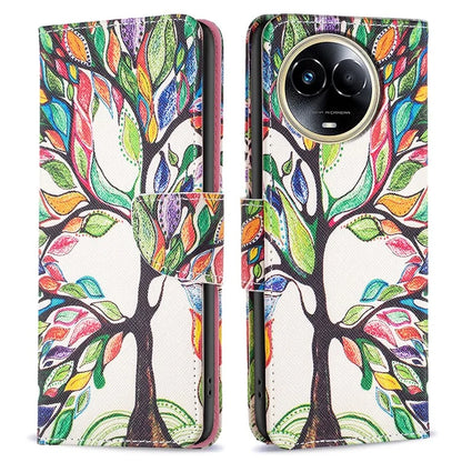 For Realme 11 5G (Global) Case PU Leather Pattern Printing Wallet Phone Cover
