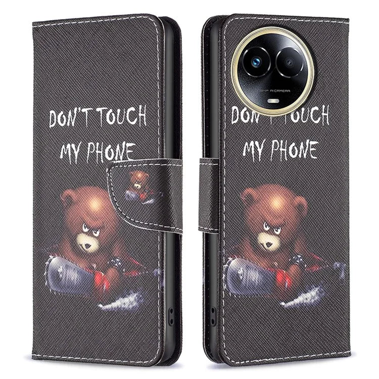 For Realme 11 5G (Global) Case PU Leather Pattern Printing Wallet Phone Cover