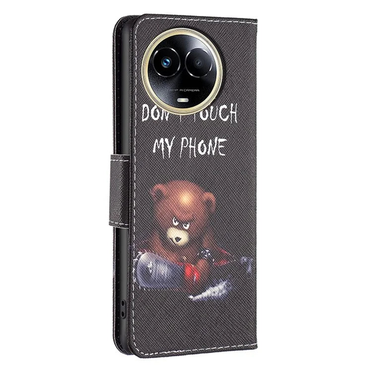 For Realme 11 5G (Global) Case PU Leather Pattern Printing Wallet Phone Cover