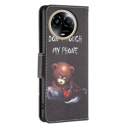 For Realme 11 5G (Global) Case PU Leather Pattern Printing Wallet Phone Cover