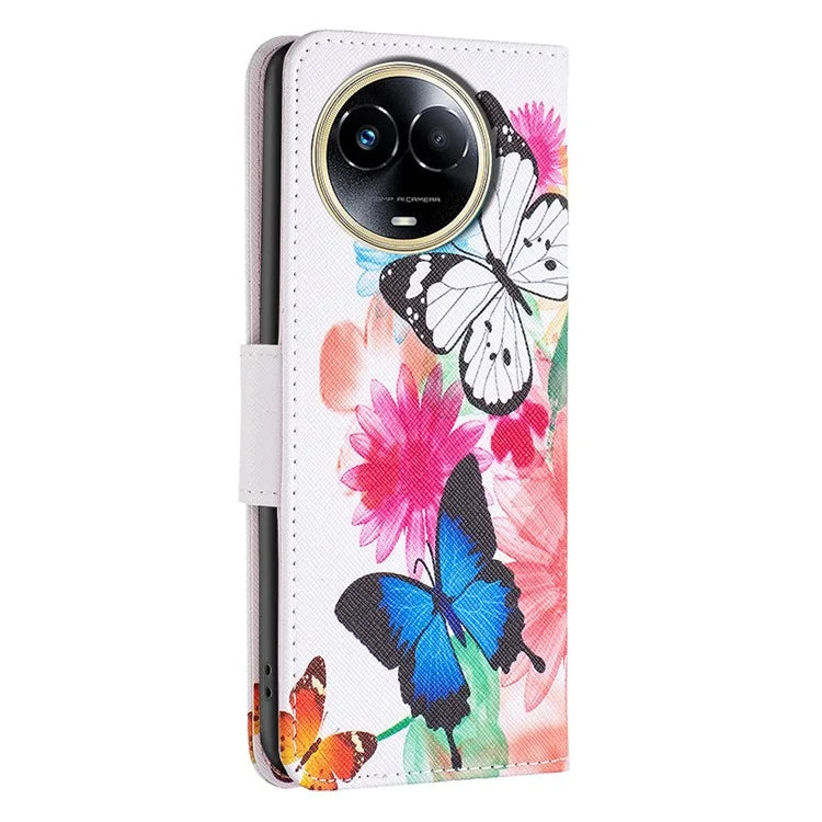For Realme 11 5G (Global) Case PU Leather Pattern Printing Wallet Phone Cover
