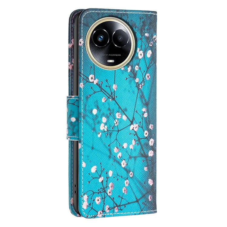 For Realme 11 5G (Global) Case PU Leather Pattern Printing Wallet Phone Cover
