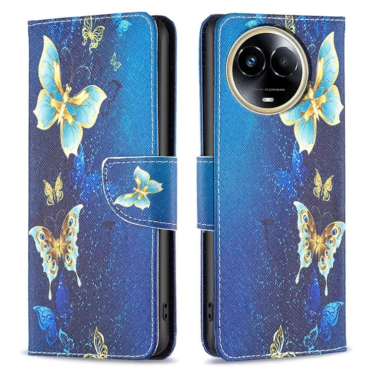 For Realme 11 5G (Global) Case PU Leather Pattern Printing Wallet Phone Cover