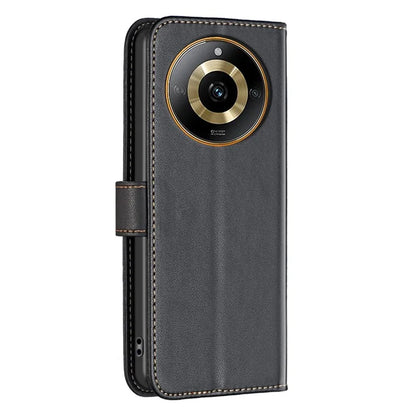 BINFEN COLOR BF17 For Realme 11 4G Shockproof Case PU Leather Flip Wallet Phone Cover