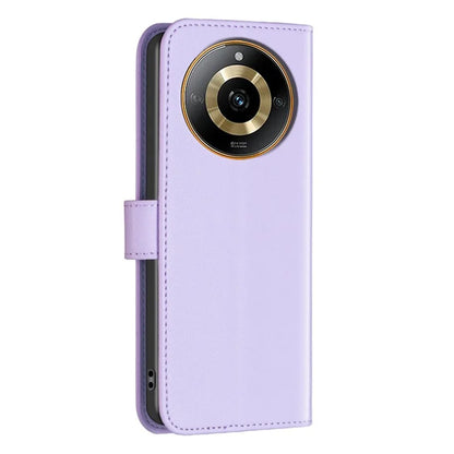 BINFEN COLOR BF17 For Realme 11 4G Shockproof Case PU Leather Flip Wallet Phone Cover