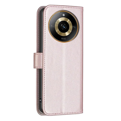 BINFEN COLOR BF17 For Realme 11 4G Shockproof Case PU Leather Flip Wallet Phone Cover