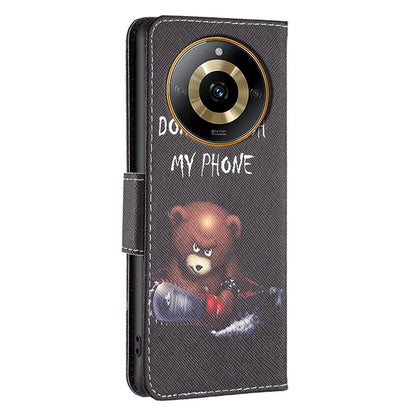 For Realme 11 4G Case Anti-Drop Wallet Phone Case Pattern Printed PU Leather Flip Cover