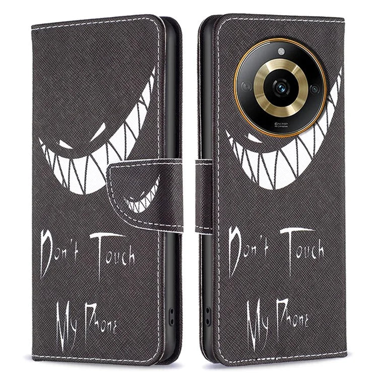 For Realme 11 4G Case Anti-Drop Wallet Phone Case Pattern Printed PU Leather Flip Cover