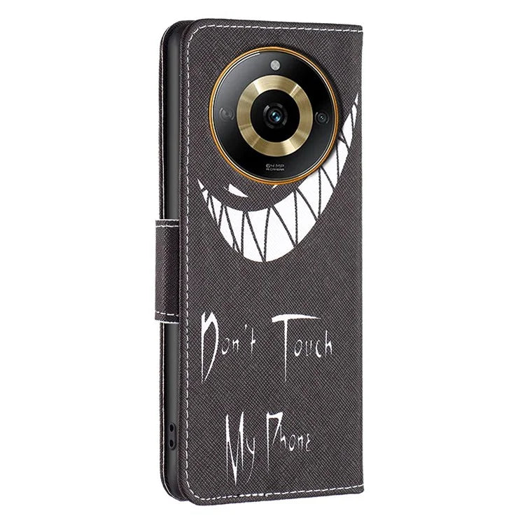 For Realme 11 4G Case Anti-Drop Wallet Phone Case Pattern Printed PU Leather Flip Cover