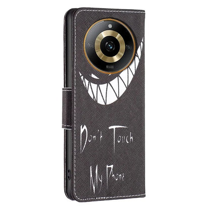 For Realme 11 4G Case Anti-Drop Wallet Phone Case Pattern Printed PU Leather Flip Cover