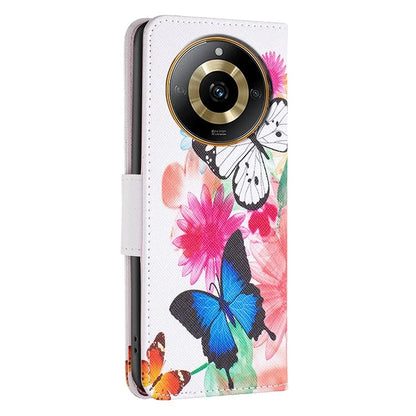 For Realme 11 4G Case Anti-Drop Wallet Phone Case Pattern Printed PU Leather Flip Cover