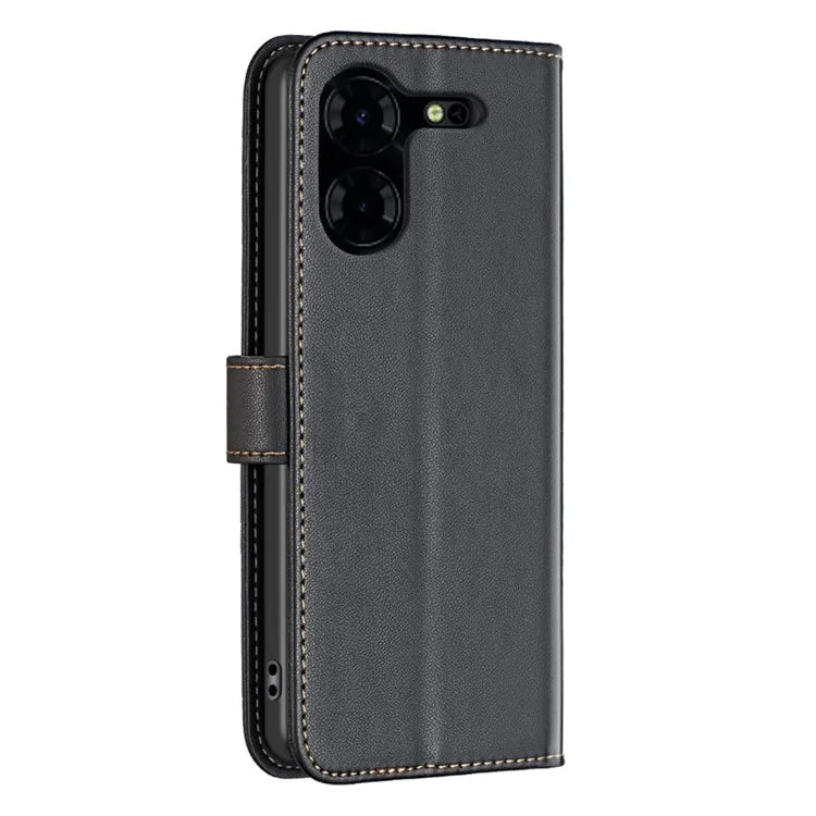 BINFEN COLOR BF17 For Transsion Tecno Pova 5 Pro 5G Case Leather Wallet Cellphone Cover with Stand