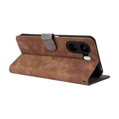 For Xiaomi Poco C65 4G / Redmi 13C Cell Phone Case with Strap PU Leather RFID Blocking Cover