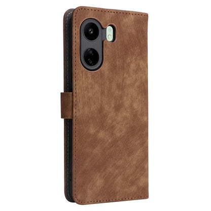 For Xiaomi Poco C65 4G / Redmi 13C Cell Phone Case with Strap PU Leather RFID Blocking Cover
