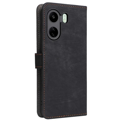 For Xiaomi Poco C65 4G / Redmi 13C Cell Phone Case with Strap PU Leather RFID Blocking Cover