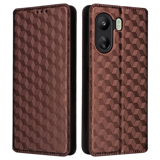 For Xiaomi Poco C65 4G / Redmi 13C Cell Phone Cases Leather Wallet Imprinted Flip Cover