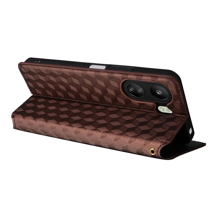 For Xiaomi Poco C65 4G / Redmi 13C Cell Phone Cases Leather Wallet Imprinted Flip Cover