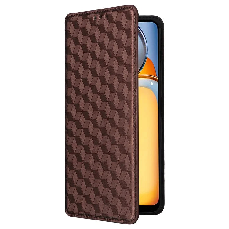 For Xiaomi Poco C65 4G / Redmi 13C Cell Phone Cases Leather Wallet Imprinted Flip Cover