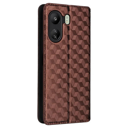 For Xiaomi Poco C65 4G / Redmi 13C Cell Phone Cases Leather Wallet Imprinted Flip Cover