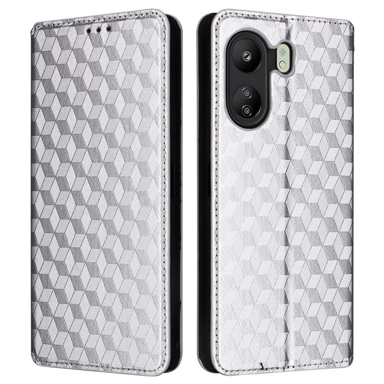 For Xiaomi Poco C65 4G / Redmi 13C Cell Phone Cases Leather Wallet Imprinted Flip Cover