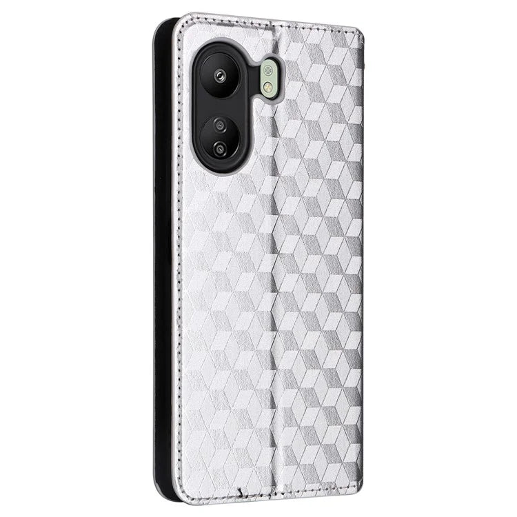 For Xiaomi Poco C65 4G / Redmi 13C Cell Phone Cases Leather Wallet Imprinted Flip Cover