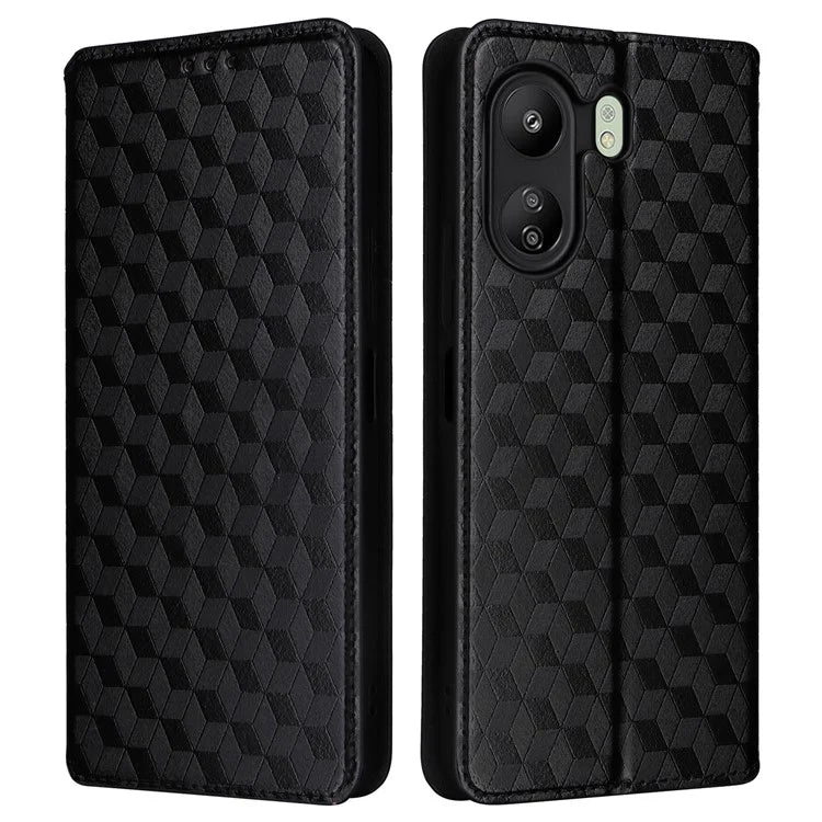 For Xiaomi Poco C65 4G / Redmi 13C Cell Phone Cases Leather Wallet Imprinted Flip Cover