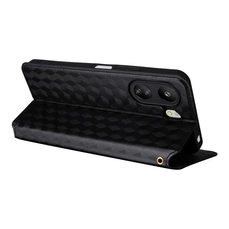 For Xiaomi Poco C65 4G / Redmi 13C Cell Phone Cases Leather Wallet Imprinted Flip Cover