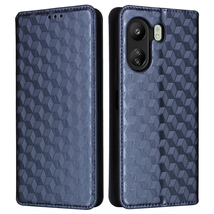 For Xiaomi Poco C65 4G / Redmi 13C Cell Phone Cases Leather Wallet Imprinted Flip Cover
