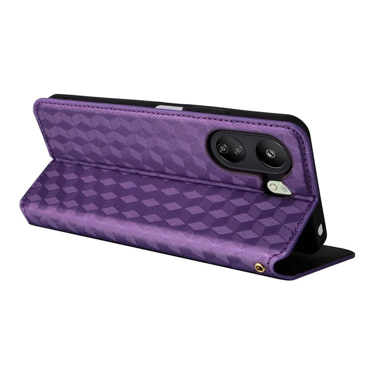 For Xiaomi Poco C65 4G / Redmi 13C Cell Phone Cases Leather Wallet Imprinted Flip Cover
