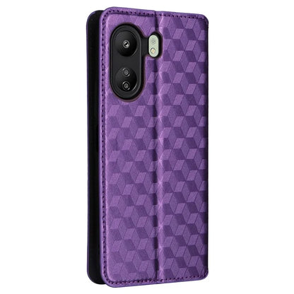 For Xiaomi Poco C65 4G / Redmi 13C Cell Phone Cases Leather Wallet Imprinted Flip Cover