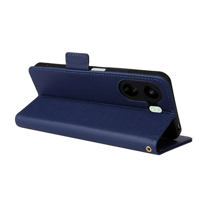 For Xiaomi Poco C65 4G / Redmi 13C Cover PU Leather Wallet Cell Phone Case with Strap