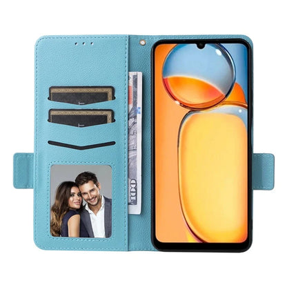For Xiaomi Poco C65 4G / Redmi 13C Cover PU Leather Wallet Cell Phone Case with Strap