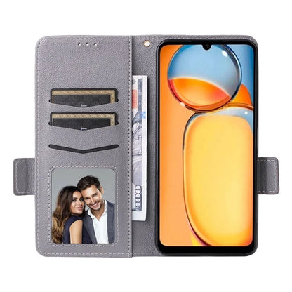For Xiaomi Poco C65 4G / Redmi 13C Cover PU Leather Wallet Cell Phone Case with Strap