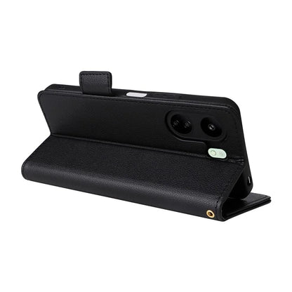 For Xiaomi Poco C65 4G / Redmi 13C Cover PU Leather Wallet Cell Phone Case with Strap