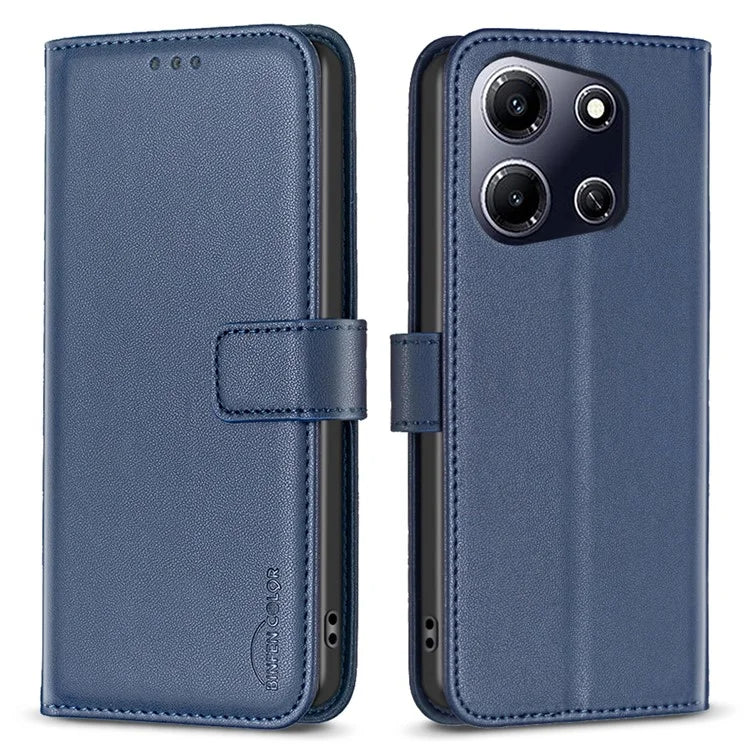 BINFEN COLOR BF17 For Transsion Infinix Note 30i 4G Cover Leather Wallet Cell Phone Cases with Stand
